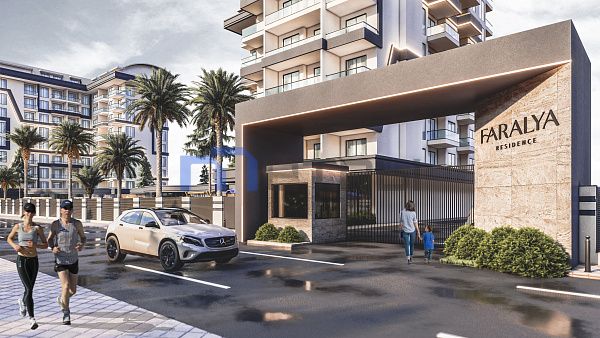 2+1 квартира в  Комплексе Faralya Residence, Паяллар, Аланья