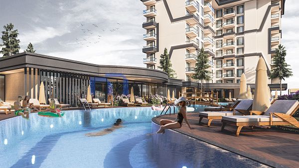 1+1 квартира в Комплексе Faralya Residence в Алании, Паяллар
