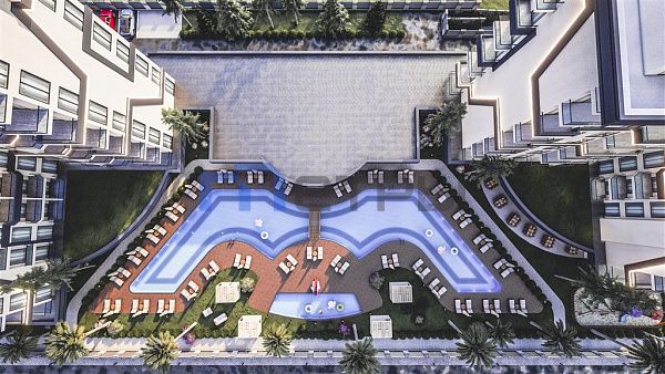 Комфортный пентхаус 2+1 в Комплексе Faralya Residence