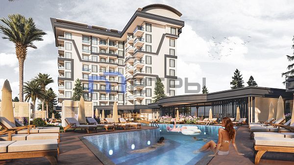 1+1 квартира в Комплексе Faralya Residence в Алании, Паяллар