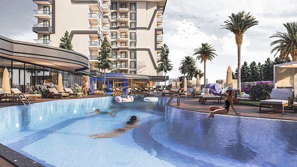 1+1 квартира в Комплексе Faralya Residence в Алании, Паяллар