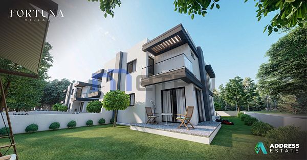 "FORTUNA VILLAS" смежные, двухуровневые виллы 3+1,с терассами и видом на море