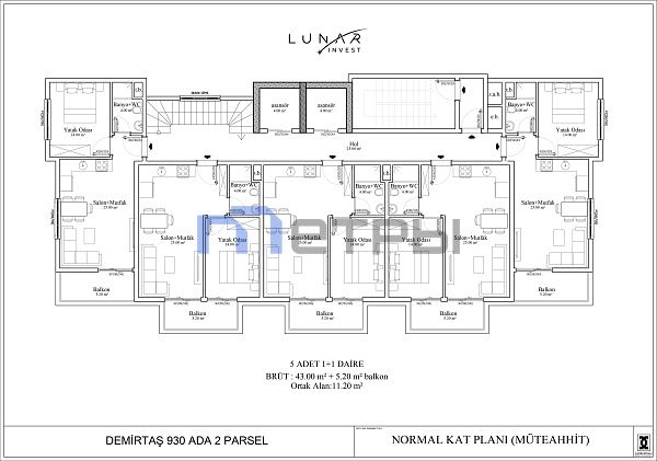 Lunar Vip 1+1 C видом на море