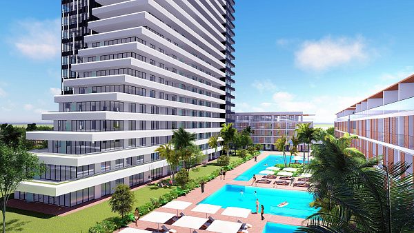 1+1 апартаменты в изысканном проекте на Северном КипреGrand Sapphire Resort