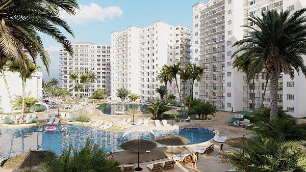 1+1 апартаменты в Caesar Resort - великолепном жилом комплексе на побережье Северного Кипра
