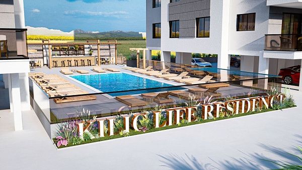 ЖК KILIC LIFE RESIDENCE Квартира 2+1 (75 м² ) в 800 метрах от песчаного пляжа в Йенибоазичи