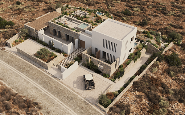 Инвестиционный Проект - Эксклюзивная Резиденция с панорамным видом, остров Милос "Вилла DDMII"